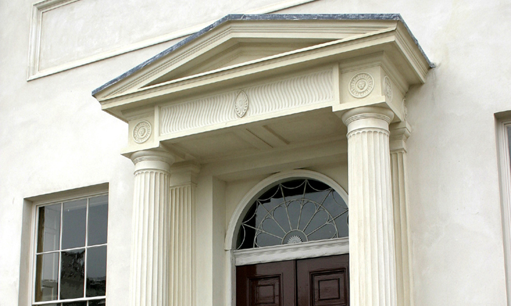 Marlborough House, Brighton: portico