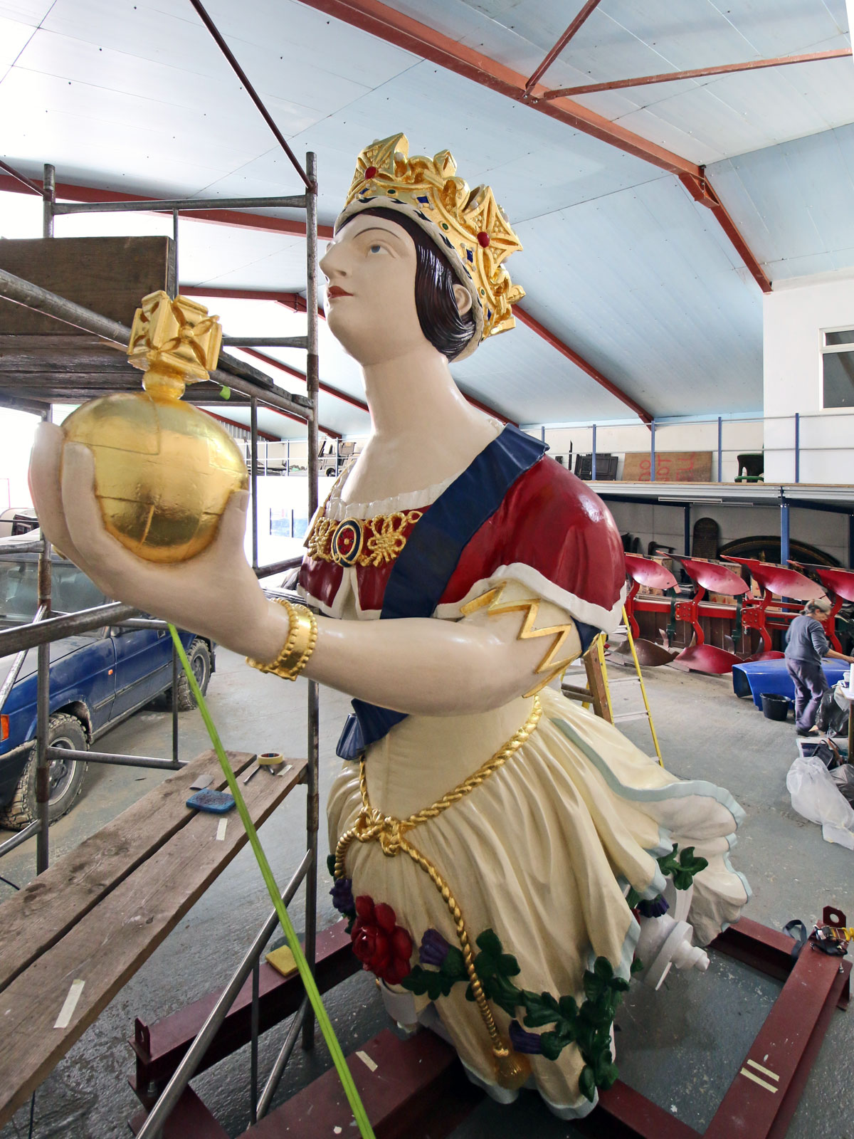 Figurehead from Royal Navy Ship HMS Windsor Castle
