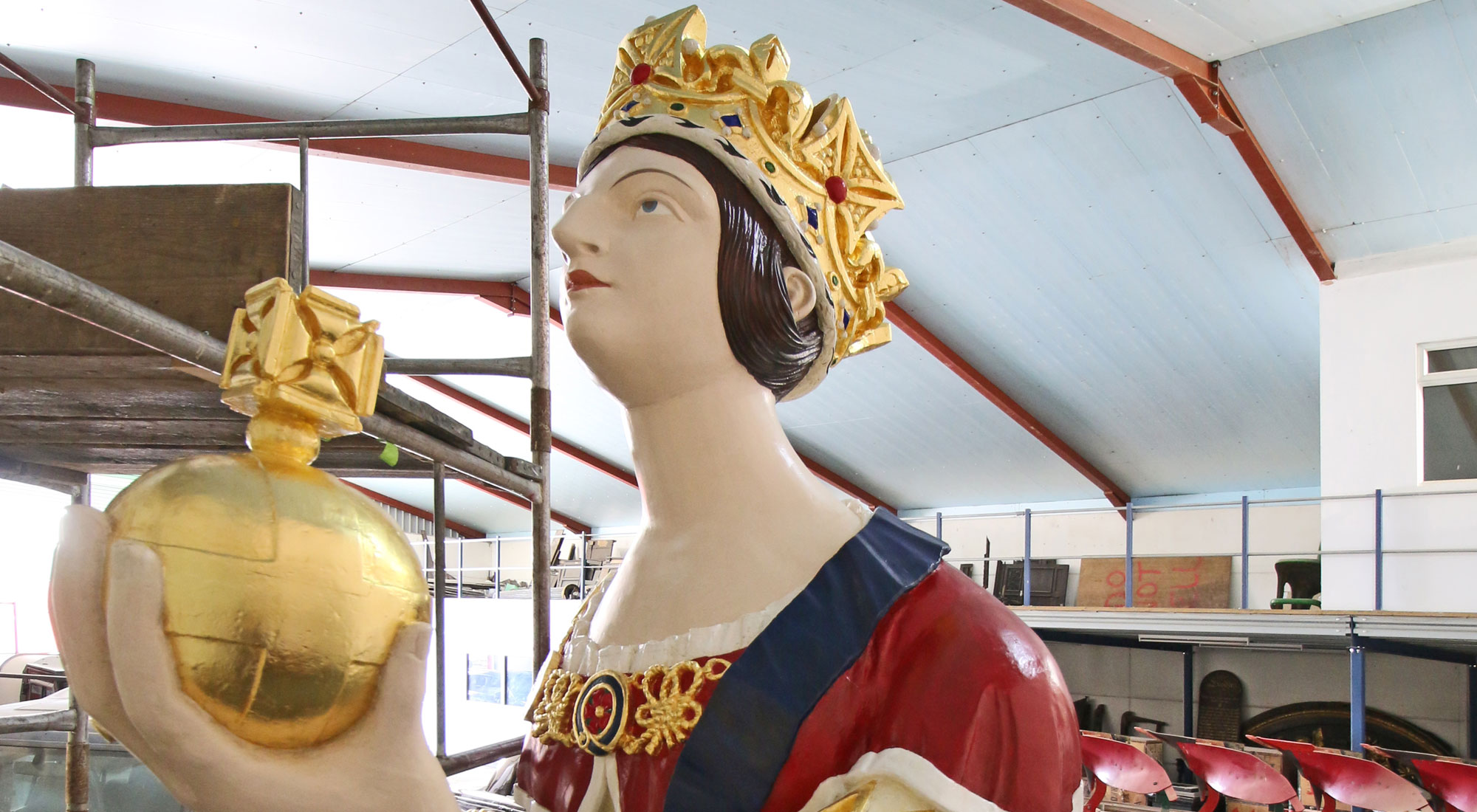 Figurehead from Royal Navy Ship HMS Windsor Castle
