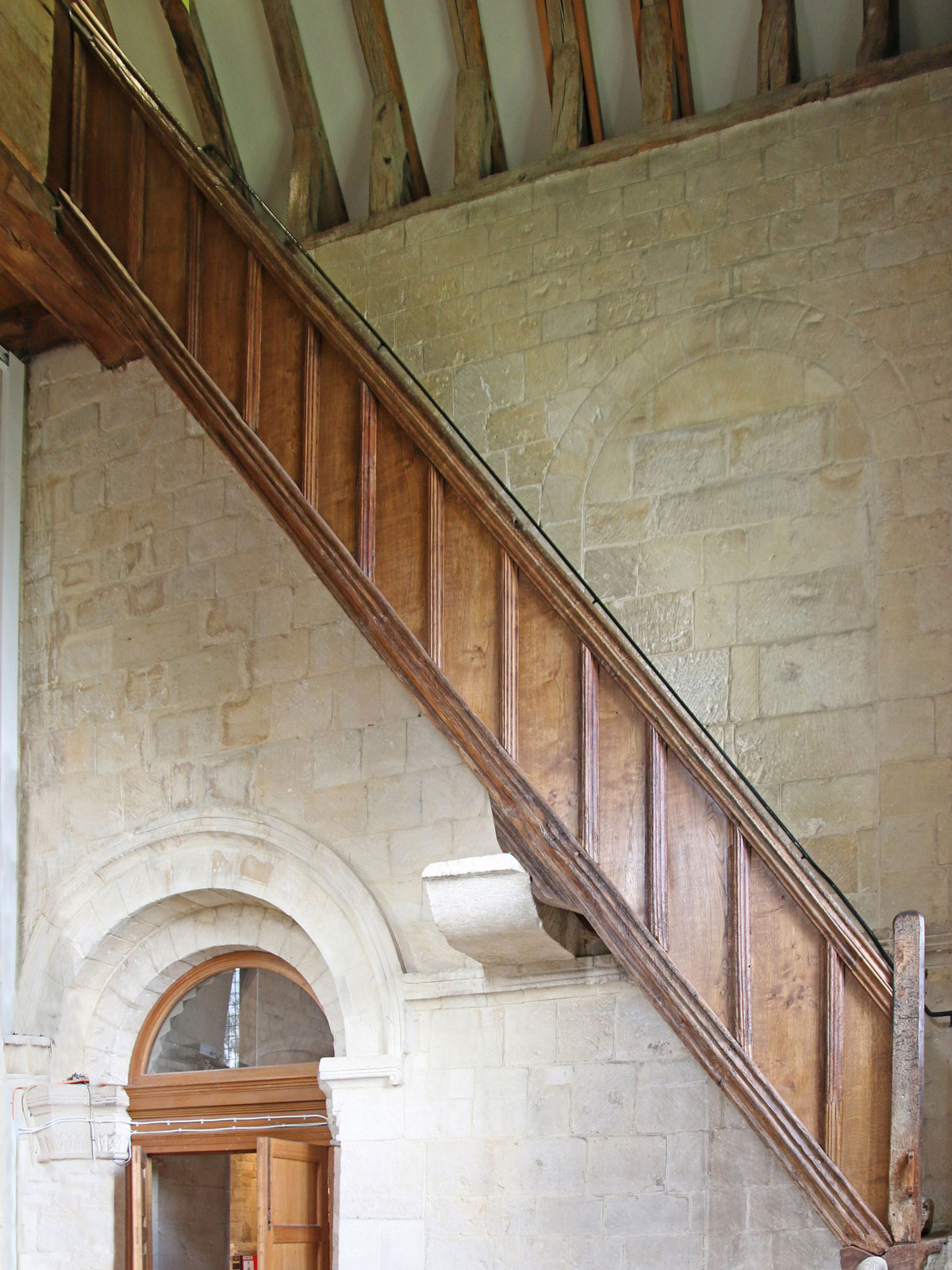 Belfry stair timber conservation at St Michael and All Angels, Bishops Cleeve, Gloucester