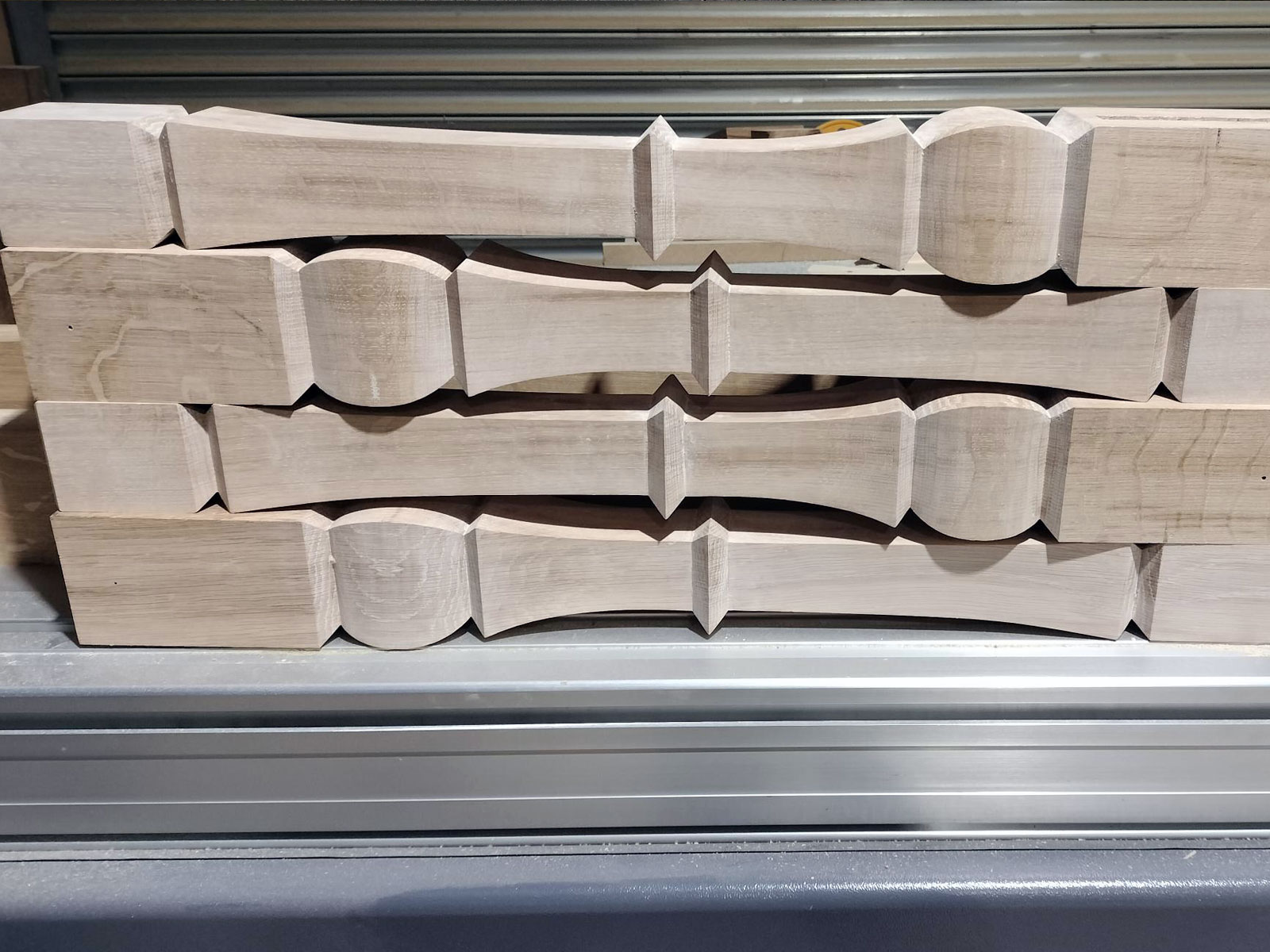 Legs for a new library table at NT Tyntesfield